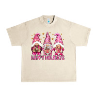 Sandshell Happy holidays with gnomes Urban Heavy Tee - NancyCooperArtShop