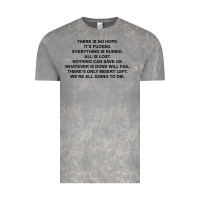 Cloud Rock there is no hope its fucked everything is ruined Vintage Tee - DesignPulse