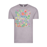 Vintage Zinc cute birds t  shirt birds and blooms   cute floral pattern by cecca de Vintage Tee - DesignPulse