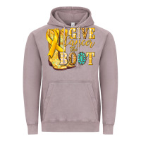 Give Cancer The Boot Childhood Cancer Vintage Hoodie | Teevron