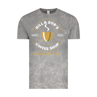 Cloud Rock bill and bob coffee shop aa recovery gift t shirt Vintage Tee - PixelWave