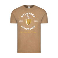 Vintage Coffee bill and bob coffee shop aa recovery gift t shirt Vintage Tee - PixelWave