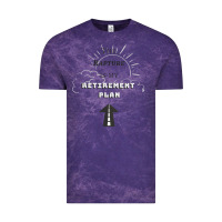 Cloud Purple the rapture is my retirement plan bible heaven jesus Vintage Tee - PixelWave