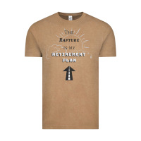 Vintage Coffee the rapture is my retirement plan bible heaven jesus Vintage Tee - PixelWave