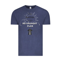 Vintage Denim the rapture is my retirement plan bible heaven jesus Vintage Tee - PixelWave