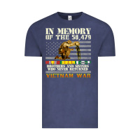 Vintage Denim Vietnam War Veterans US Memorial Day In The Memory Of 58479 38 Vintage Tee - PixelWave
