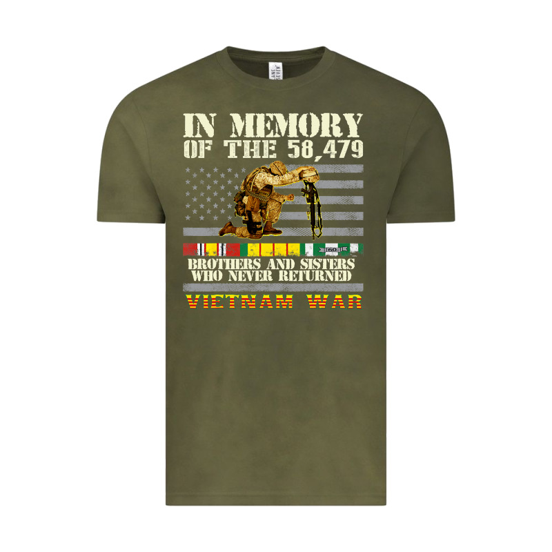 Vietnam War Veterans Us Memorial Day In The Memory Of 58479 38 Vintage Tee by PixelWave | Teevron
