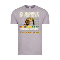 Vintage Zinc Vietnam War Veterans US Memorial Day In The Memory Of 58479 38 Vintage Tee - PixelWave