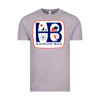 Vintage Zinc Coat of arms of Huntington Beach Vintage Tee - PixelWave