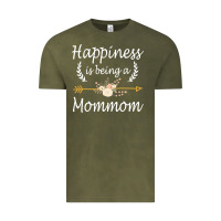 Vintage Olive happiness is being a mommom  cute mothers day gifts Vintage Tee - PixelWave