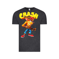 Vintage Black crash bandicoot Vintage Tee - PixelWave