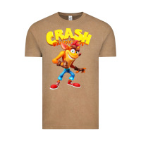 Vintage Coffee crash bandicoot Vintage Tee - PixelWave