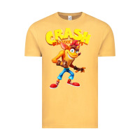 Vintage Mustard crash bandicoot Vintage Tee - PixelWave
