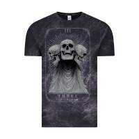 Cloud Black hunt showdown anniversary three of skulls black t shirt Vintage Tee - PixelWave