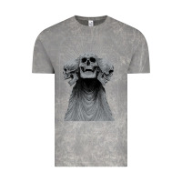 Cloud Rock hunt showdown anniversary three of skulls black t shirt Vintage Tee - PixelWave