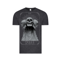 Vintage Black hunt showdown anniversary three of skulls black t shirt Vintage Tee - PixelWave