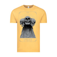Vintage Mustard hunt showdown anniversary three of skulls black t shirt Vintage Tee - PixelWave