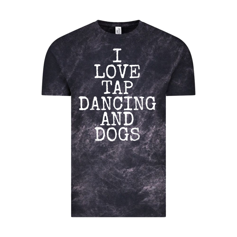 I Love Tap Dancing & Dogs Funny Dog Gift T Shirt Men Women Vintage Tee by PixelWave | Teevron