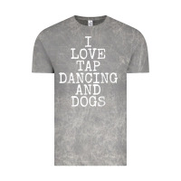 Cloud Rock i love tap dancing & dogs funny dog gift t shirt men women Vintage Tee - PixelWave