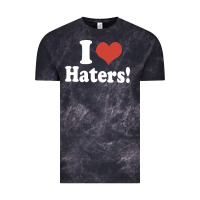 Cloud Black i love haters Vintage Tee - PixelWave