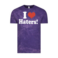 Cloud Purple i love haters Vintage Tee - PixelWave
