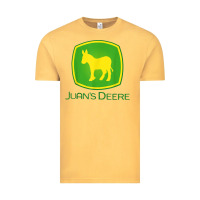Vintage Mustard Juan Deere Farmer Gardener Landscaper Funny Vintage Tee - PixelWave