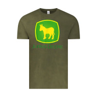 Vintage Olive Juan Deere Farmer Gardener Landscaper Funny Vintage Tee - PixelWave