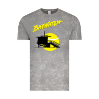 Cloud Rock baywatch lifeguard tower sunset   baywatch Vintage Tee - PixelWave