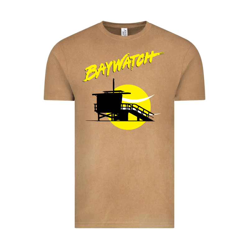 Baywatch Lifeguard Tower Sunset   Baywatch Vintage Tee by PixelWave | Teevron