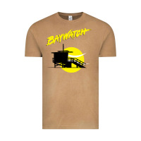 Vintage Camel baywatch lifeguard tower sunset   baywatch Vintage Tee - PixelWave