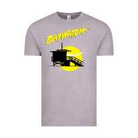 Vintage Zinc baywatch lifeguard tower sunset   baywatch Vintage Tee - PixelWave