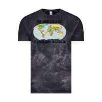 Cloud Black the world is a cat playing with australia 2020 shirt Vintage Tee - PixelWave