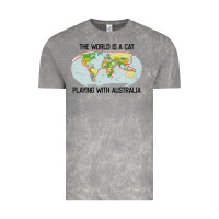 Cloud Rock the world is a cat playing with australia 2020 shirt Vintage Tee - PixelWave