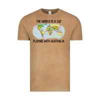 Vintage Camel the world is a cat playing with australia 2020 shirt Vintage Tee - PixelWave
