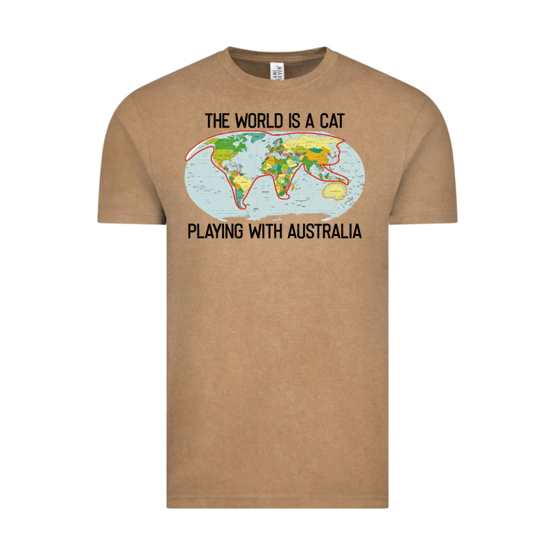 The World Is A Cat Playing With Australia 2020 Shirt Vintage Tee by PixelWave | Teevron