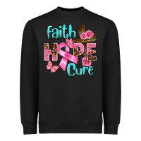 Black Faith hope cure Breast Cancer Heavyweight Sweatshirt - FaDigitalArtStudio