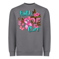 Storm Faith hope cure Breast Cancer Heavyweight Sweatshirt - FaDigitalArtStudio