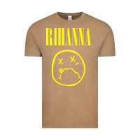 Vintage Coffee Grunge Rihanna Vintage Tee - PixelWave