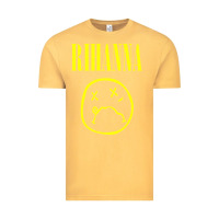 Vintage Mustard Grunge Rihanna Vintage Tee - PixelWave