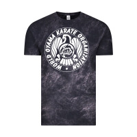 Cloud Black World Oyama Karate Organization ( white ) Vintage Tee - PixelWave