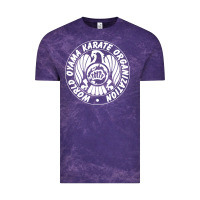 Cloud Purple World Oyama Karate Organization ( white ) Vintage Tee - PixelWave