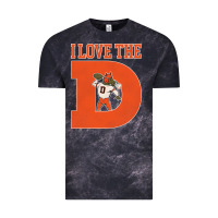 Cloud Black i love the d broncos football quote Vintage Tee - PixelWave