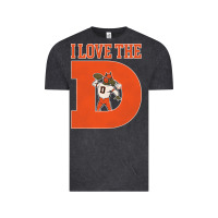 Vintage Black i love the d broncos football quote Vintage Tee - PixelWave