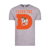 Vintage Zinc i love the d broncos football quote Vintage Tee - PixelWave