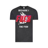 Vintage Black because i fuck the fish Vintage Tee - PixelWave