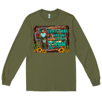 Army Green Christmas begins with christ cross Long Sleeve Tee - Jasminsmagicworld