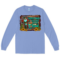 Colony Blue Christmas begins with christ cross Long Sleeve Tee - Jasminsmagicworld