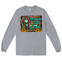 Heather Grey Christmas begins with christ cross Long Sleeve Tee - Jasminsmagicworld