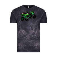 Cloud Black monster truck grave digger Vintage Tee - PixelWave