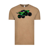 Vintage Coffee monster truck grave digger Vintage Tee - PixelWave
